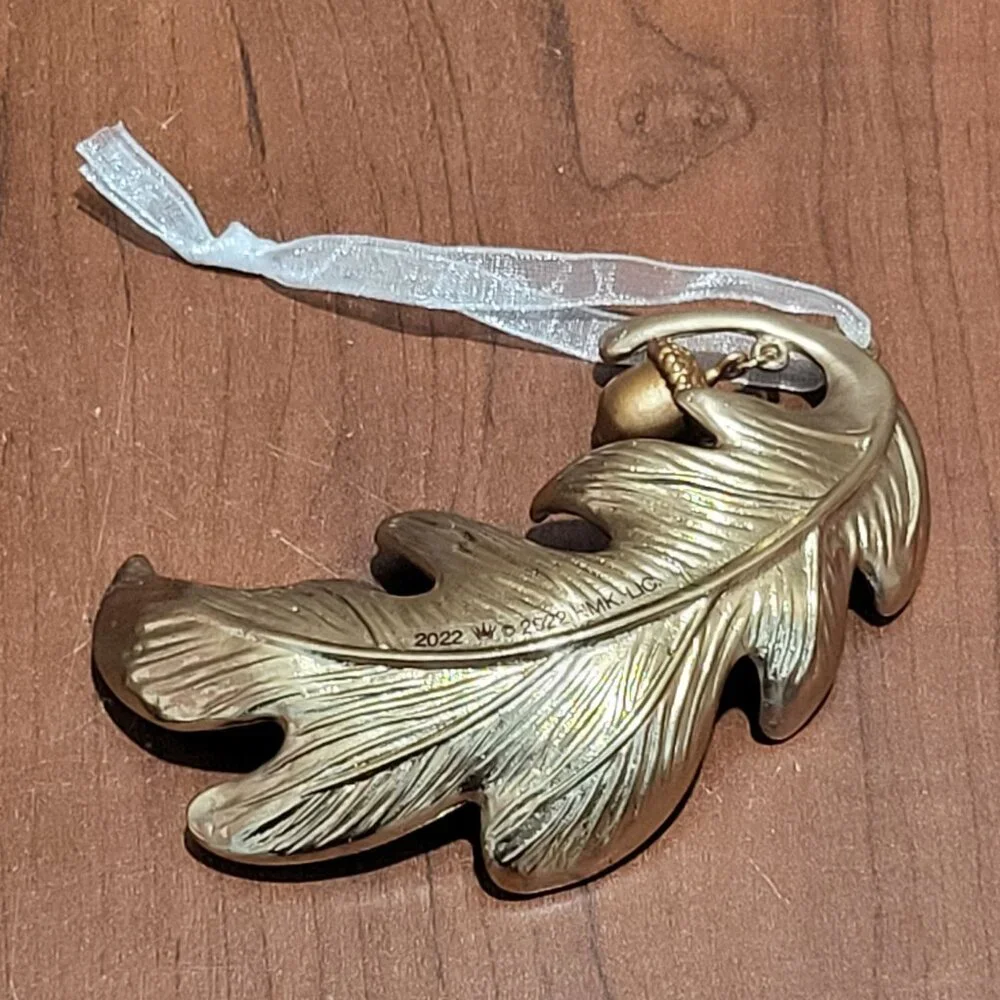 Hallmark Christmas Ornament A New Season Metal Leaf 2022